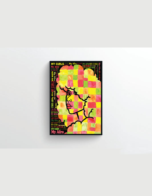 Wall Decor - Checkered Lady Print