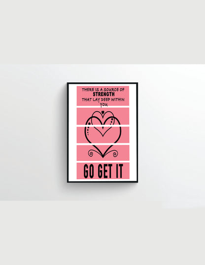Wall Decor - There Is a Source Of Strength Print