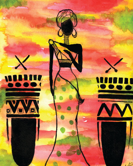 Wall Decor - Music Lady Print